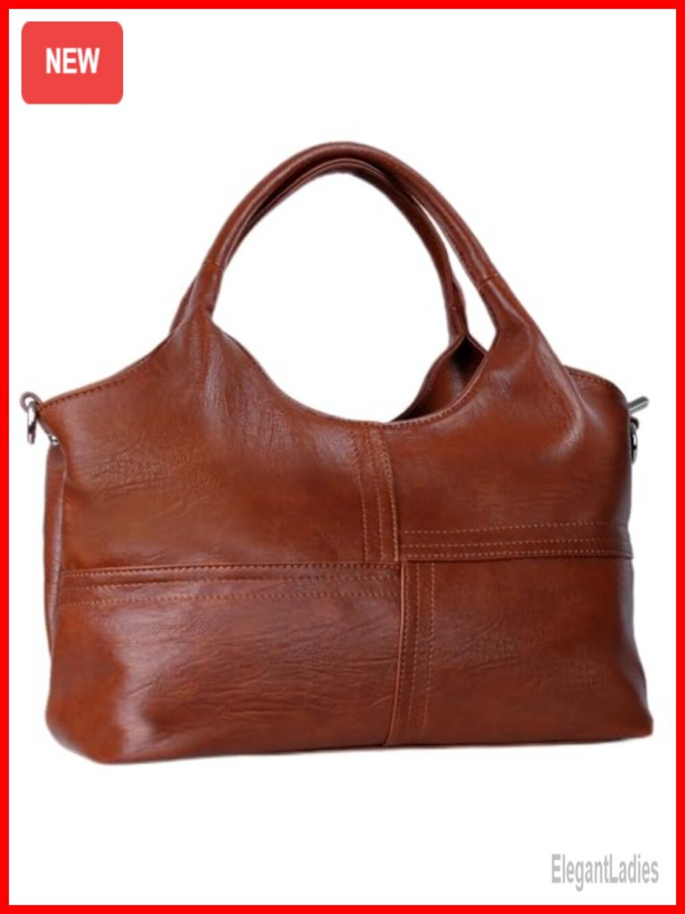 Vegan Leather Purses with Detachable Satchel Strap, Tote Hobo Bags Two-Handle